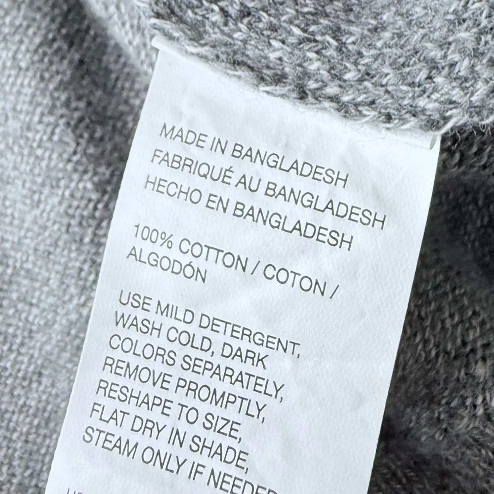 Van Heusen Gray Buffalo Check Cotton Sweater Men’s XL Crewneck Vintage